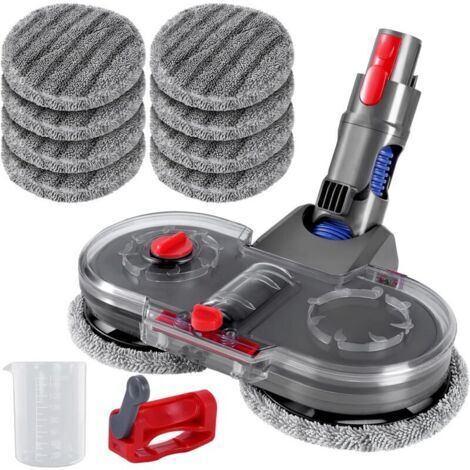 Brosse Compatible avec Aspirateur Dyson V10 V8 V7 V11 V15, Tête de Vadrouille de Nettoyage Electriquepour Sol Dur et Tapis (1/4)