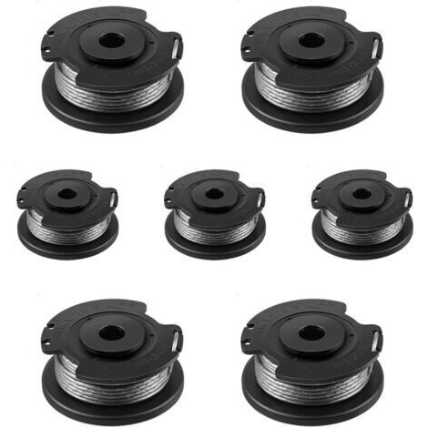 Bobine de rechange pour Bosch ART 23 SL/ART 26 SL/ART 2300/ART 23-28/ART EASY (F016800569/F016800385) pour tondeuses à gazon Bosch avec 1 capuchon (F016F04557) 7 pièces (1/5)