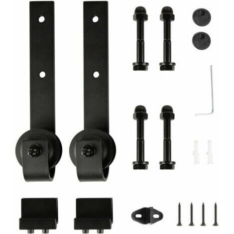 Roulette Porte Coulissante, Accessoires pour Portes Coulissantes, Noir (Roulette kit seulement) (1/5)