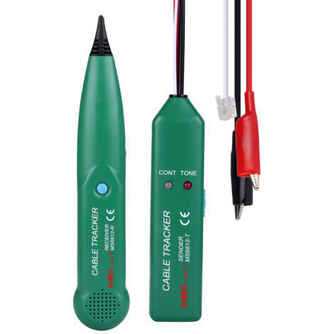 MS6812 Traceur Cable, Cable Tracker, Detecteur Cable Robot Tondeuse, Traceur De Câble Portable, Testeur De Câble Téléphonique, Traceur Cable Electrique Pour Téléphone