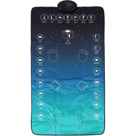Tapis de Prière Électronique Adulte avec Guidage LED pour Ramadan et Culte Musulman