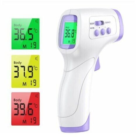 [JAMAIS UTILISÉ]Thermometre Frontal Infrarouge, Rapide Précis Pistolet Thermometre IR Laser Professionnel Infrarouge Numérique Sans Contact, pour Adulte (1/5)