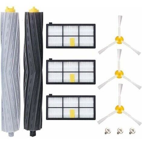 [JAMAIS UTILISÉ]Pièces accessoires pour iRobot Roomba 800 805 860 861 865 866 870 871 876 880 885 886 890 895 896 900 960 966 980, Remplaçant Filtres et Brosses Kit pour Aspirateur Robot - 11in1 (1/4)