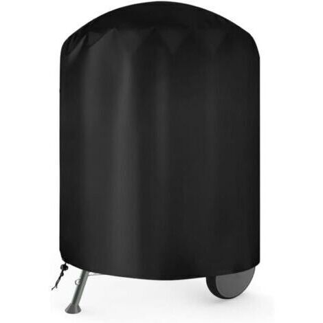 [JAMAIS UTILISÉ]Housse Barbecue Exterieur,Bache de Protection Exterieur Ø 76 x 91 cm, Housse plancha Exterieur Tissu Oxford 210D, imperméable, Anti-poussière et Anti-UV, Housses Barbecue pour Rond,Noi (1/4)
