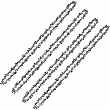 [JAMAIS UTILISÉ]Est-ce vraiment si utile Chaîne de tronçonneuse 52 maillons, pas 3/8" LP, taille 050" (1,3 mm) faible rebond, lot de 4 chaînes de tronçonneuse 52 entraînements, convient pour guide-cha (1/5)