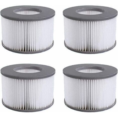 [JAMAIS UTILISÉ]Lot de 4 Cartouches filtrantes de Rechange, pour Les mspa, Les Spa Chauds et Autres piscines gonflables, Convient aux modèles de Filtre à partir de 2020 (1/4)