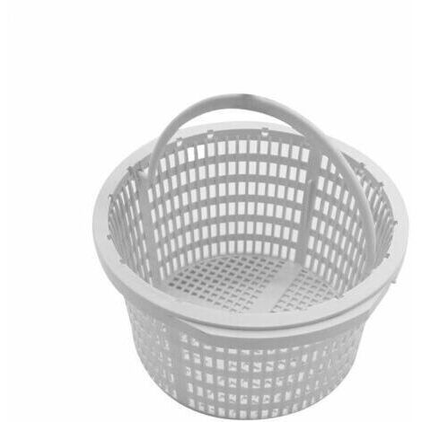 [JAMAIS UTILISÉ]Panier rond pour skimmer de piscine Diam 19 cm Blanc (1/4)