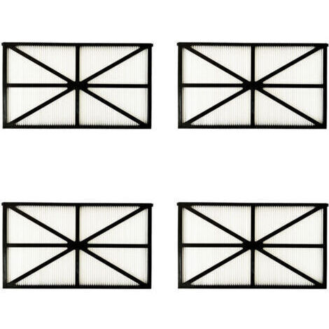 [JAMAIS UTILISÉ]Lot de 4 Panneaux Filtres pour Robot Tiger Shark RCX70101PAK2 Noir (1/3)