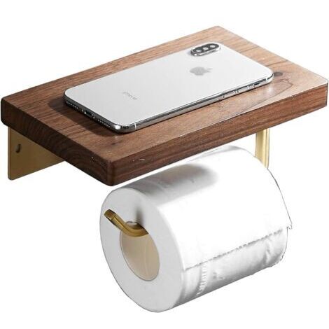 [JAMAIS UTILISÉ]Porte Papier Toilette en doré brossé (1/5)