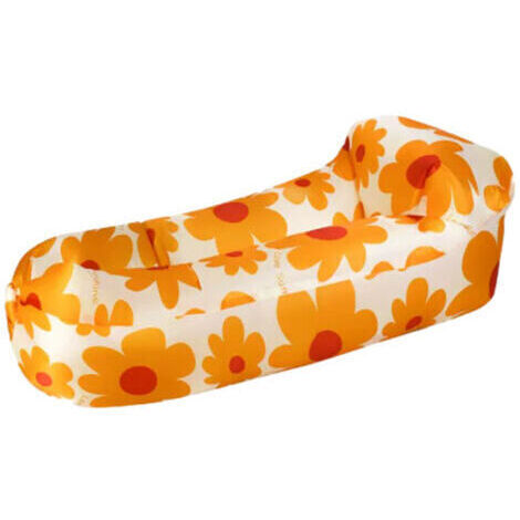 [JAMAIS UTILISÉ]Canapé gonflable d'extérieur en tissu Oxford épais, peut s'asseoir et s'allonger pour le camping adulte, canapé à air portable avec sac de rangement-