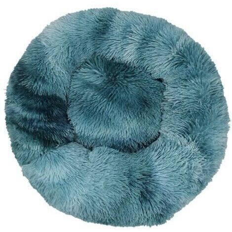 [JAMAIS UTILISÉ]Lit pour Chat, Coussin Fluffy, Doux Lavable pour Chats Chiens (Tie-Dye Haze Blue, 40 cm), Enlé (1/4)