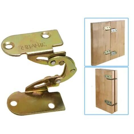 [JAMAIS UTILISÉ]Charnière pliante cachée en fer, pour table à manger, bureau et lit, support, mécanisme combiné de meubles, 2 pièces (1/5)
