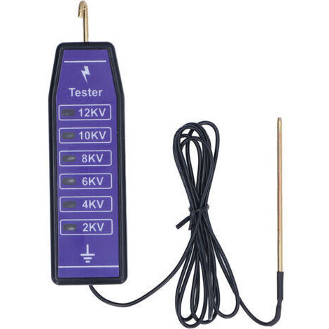 [JAMAIS UTILISÉ]Testeur de clôture électrique, 6 voyants lumineux, voltmètre portable étanche jusqu'à 12 000 V, pour ferme, maison, jardin (1/4)