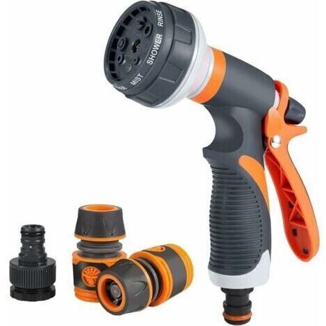 [JAMAIS UTILISÉ]Pistolet d'Arrosage Jardin, Pistolet Arrosoir avec Embout Tuyau d'Arrosage, pour Arroser Les Plantes, Nettoyer Les Animaux Domestiques, Nettoyer Les Fenêtres- (1/5)