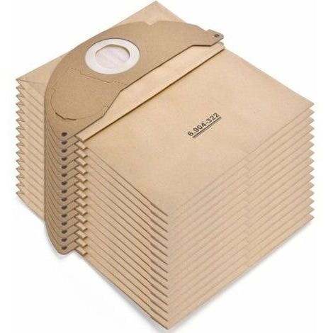 [JAMAIS UTILISÉ]15 Sacs Aspirateur pour Karcher WD2 MV2 6.904-322.0 WD 2.200 WD2250 A2004 A2054 A2099 Sacs Filtre Papier de Rechange pour Aspirateur Wet & Dry, Sac pour Karcher WD2 Premium Accessoires (1/5)