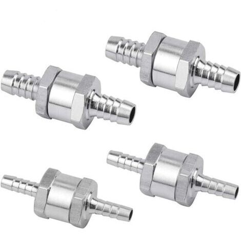 [JAMAIS UTILISÉ]Clapet anti-retour unidirectionnel pour pompe à carburant Lot de 4 pièces 6/8/10/12mm Alliage d'aluminium Compatible essence et diesel - rx007-12mm (1/5)