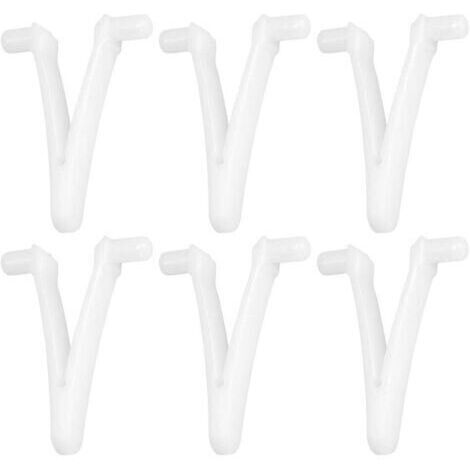 [JAMAIS UTILISÉ]6pcs Piscine d'approvisionnement Papillon v Clip pour Piscine Spa Brosse Feuille râteau Feuille Skimmer tête d'aspirateur pour Nettoyage de Piscine (1/4)
