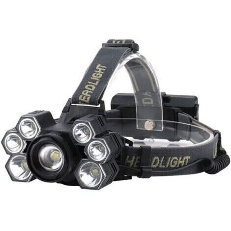 [JAMAIS UTILISÉ]Lampe frontale puissante rechargeable par USB, lampe frontale à 7 LED, lampe torche frontale, lampe torche, lanterne étanche (1/4)