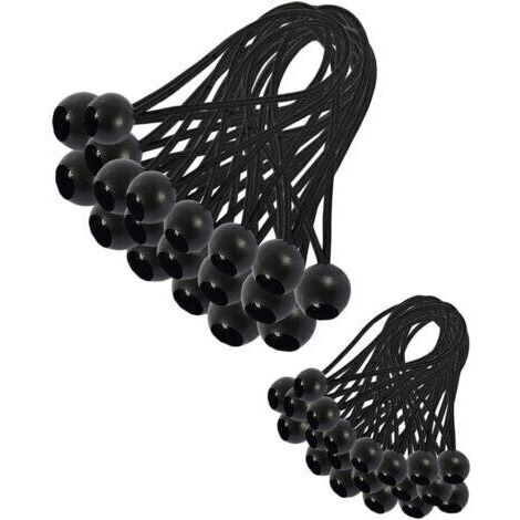 [JAMAIS UTILISÉ]30 Pièces Tendeur Elastique, Tendeur Bache, Sandow Elastique, Tendeur Élastique pour Pavillon, Bâche, Camping, Tente, Rideaux Harnais d’Extension 150mm (1/4)