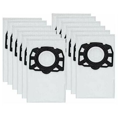 [JAMAIS UTILISÉ]Sac pour aspirateur,12 sacs d'aspirateur KFI 357 pour Kärcher KWD1, KWD2, KWD3,WD2 Plus, WD3,SE 4001, SE 4002, 2.863-006.0 (1/4)