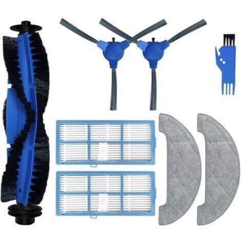 [JAMAIS UTILISÉ]Compatible avec Les pièces de Rechange for aspirateur Robot Ultenic D5 Series D5S / D5S Pro / D5S Pro+ Brosse latérale Principale Filtre Hepa Chiffon de vadrouille(Set C) (1/5)