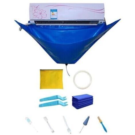 [JAMAIS UTILISÉ]Kit Nettoyage Climatisation Split, Kit De Nettoyage Étanche Pour Climatiseur,Kit De Nettoyage Pour Climatiseur Split Mural 9PCS