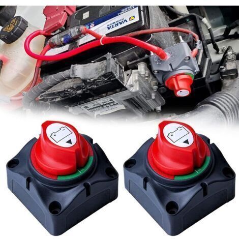 [JAMAIS UTILISÉ]Lot de 2 Coupe Circuit de Autre batterie 12V-24V/300A Interrupteur Isolateur de Autre batterie, Interrupteur de Déconnexion de Autre batterie étanche Commutateur d'Isolateur de Autre b