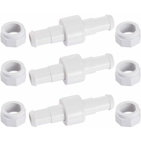 [JAMAIS UTILISÉ]Accessoire pour robot de piscine,D20 Lot de 3 Raccords Rotatifs pour Tuyau D'arrosage avec 6 Embouts D15 Compatibles avec Zodiac Polaris 180 280 380 Robot Nettoyeur Piscine (1/5)