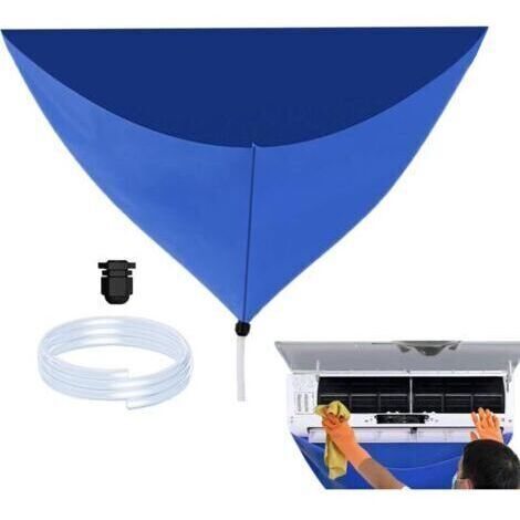 [JAMAIS UTILISÉ]Housse De Nettoyage Pour Climatiseur Split,Kit De Sac De Nettoyage Étanche Pour Climatiseur,Outil De Nettoyage Protecteur Étanche Et Réutilisable,Sac De Nettoyage Mural Pour La Maison (1/5)