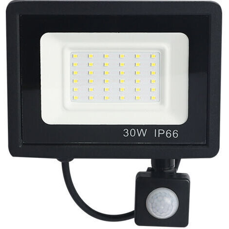 [JAMAIS UTILISÉ]Induction du corps humain a mené la lumière d'inondation de la cour extérieure du couloir de l'induction infrarouge du projecteur (connexion à courant constant, pas de prise) (30W) (1/5)