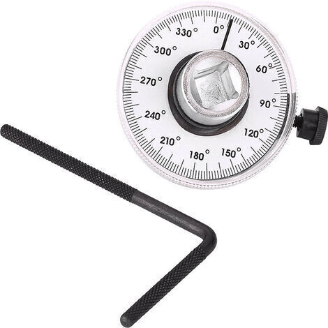 [JAMAIS UTILISÉ]Jauge de Serrage, Angulaire Couples 360 °Ajustable 1/2 Pouce Jauge Couples avec Entraînement Par Clé, Outil Mesure Voiture ，1 pcs (1/5)