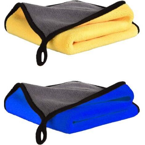[JAMAIS UTILISÉ]Chiffons Microfibres Sechage Voiture (4030cm), Chiffon de Nettoyage Polissage Séchage Non Pelucheux (1/5)