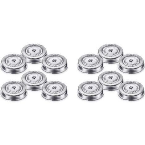 Lot de 12 Têtes de Rechange Compatibles avec Rasoirs Électriques Série 1000 2000 3000 Modèle SH30