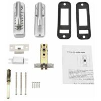 Serrure à code mécanique étanche, combinaison de code à 1 à 11 chiffres Mot de passe de sécurité Serrure codée Serrure de porte à combinaison mécanique sans clé pour porte de bureau en bois