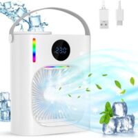 Ulisem Climatiseur Mobile, Climatiseur Portable Silencieux 900ML, 4 en 1 Refroidisseu