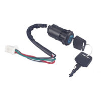 Interrupteur D'allumage, Clé de Verrouillage de L'interrupteur D'allumage à 4 Fils pour Quad ATV Go Kart Pit Dirt Bike Cyclomoteur Scooter Autres pièce de rechange pour voiture