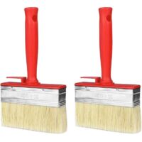 Pinceaux Plats, 2 pièces Grand Pinceau pour Peinture Murale 30 x 120 mm
