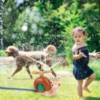 Jouet Baseball 2 En 1 Escargot/Hélicoptère Avec Arrosage - Jeu D'Eau Extérieur Pour Enfants Et Animaux