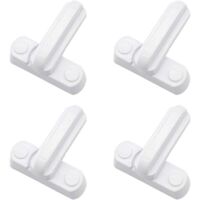 Lot de 4 Serrures Loquets Bloque Poignee Scurit Domestique Supplmentaire Remplacement Pour Maison Portes Placards Fentres