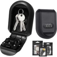 Key Safe with Code Encryption, Magnetic Suction, Large Capacity Waterproof Key Safe for Home, Garage, School, Office