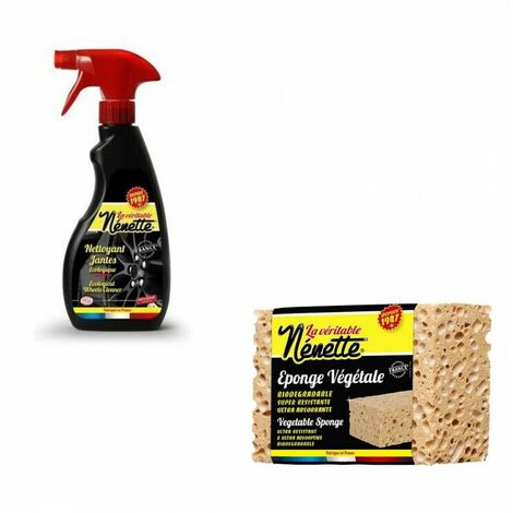 Nettoyant Jantes et Eponge Végétale La Véritable Nenette