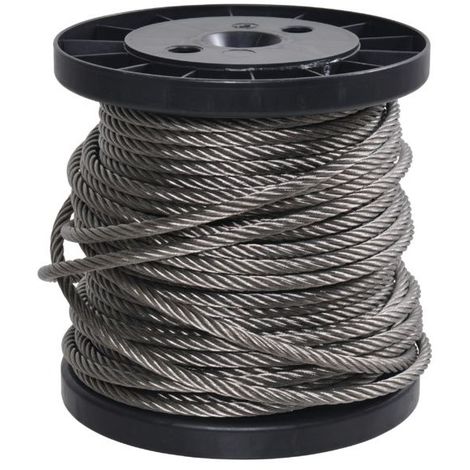 Câble pour treuil diam 6mm - Long 8m - Discount Marine