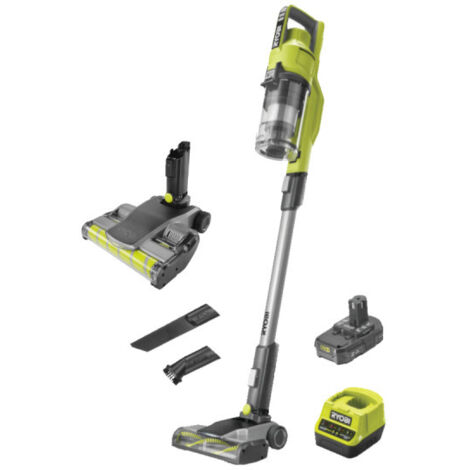RYOBI - RYOBI Pack - Scopa aspirapolvere - RSV18-120G - 18V OnePlus - 500ml - 1 batteria 2.0Ah - 1 caricabatteria - Spazzola per pavimenti - - 27.5cm