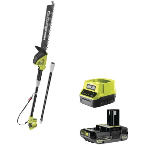 Tagliasiepi RYOBI 18V OnePlus OPT1845 - 1 batteria da 2,5 Ah - 1 caricabatterie rapido RC18120-125