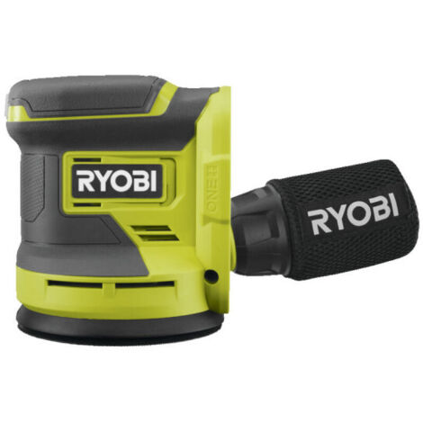 RYOBI - Levigatrice orbitale casuale ONE+™ da 125 mm da 18 Volt + 3 abrasivi (RROS18)