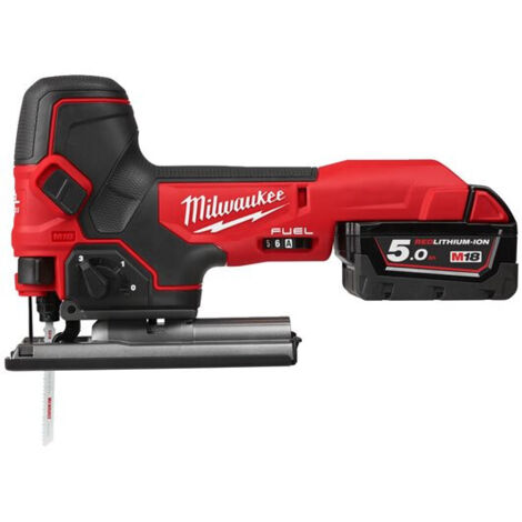 Milwaukee - Scie sauteuse FUEL poignée pommeau 18V 5.0Ah Li-Ion course 25mm - M18 FBJS-502X