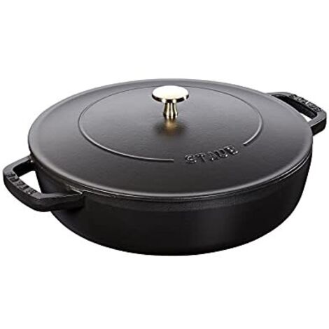 STAUB- Chistera en fonte, noir, 24 cm (1/4)