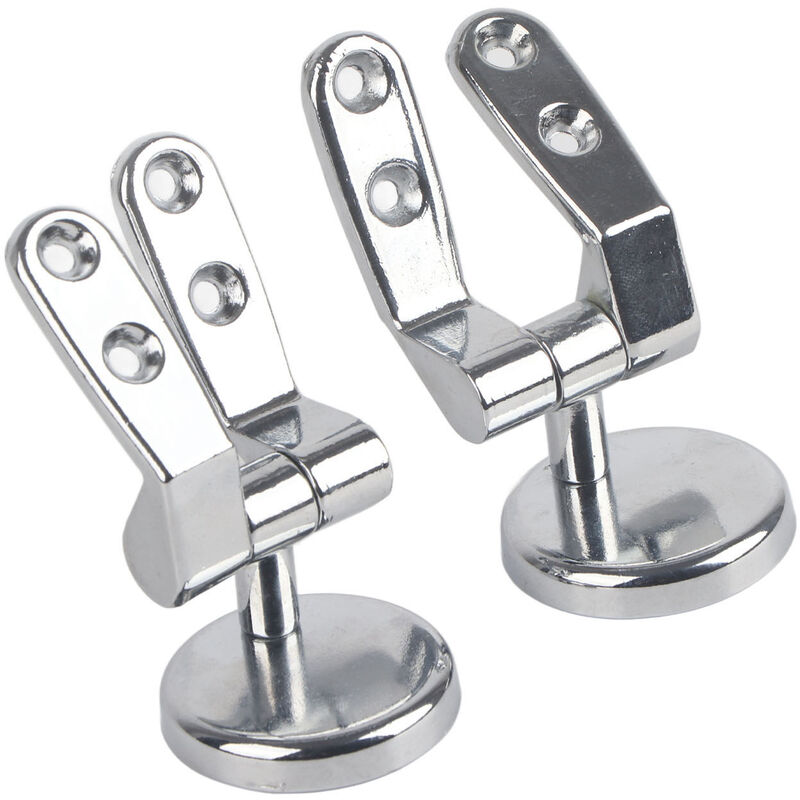 Kit De Fixation Pour Abattant WC - 2 Vis Charnières Acier Inoxydable 304, Longueur 48 Mm, Caoutchouc Anti-rouille