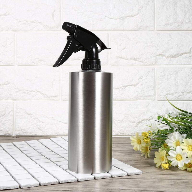 Ej.Life Vaporisateur Vide Pulvérisateur Remplissable 304 En Acier Inoxydable Main Appuyant Sur Arrosoir Arrosage Pot Bouilloiremulti Fonctionnelle Pression De Pompe Intérieur Jardin Extérieur Plantes  2