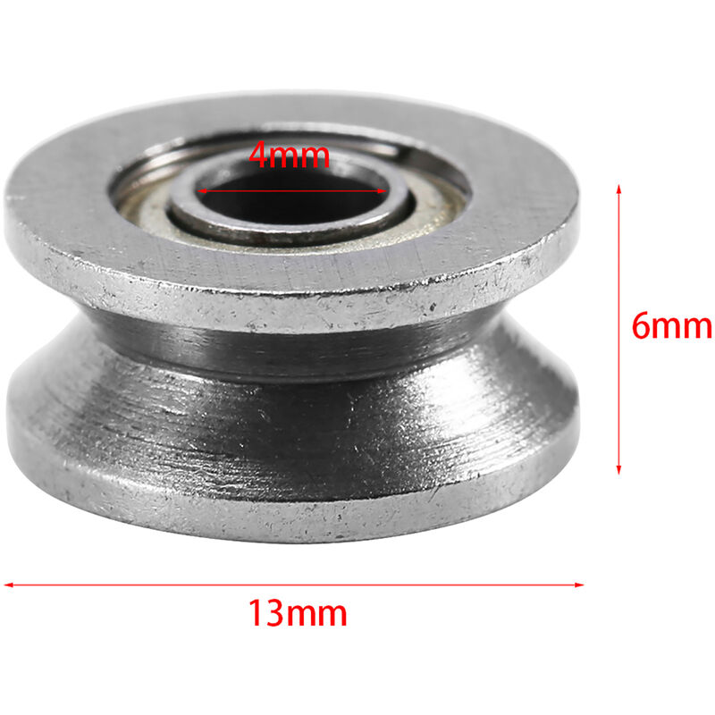 20 Roulements à Billes V623ZZ Aramox - Poulies à Rainure En V En Acier Carbone, Pour Rails Linéaires 3x12x4mm